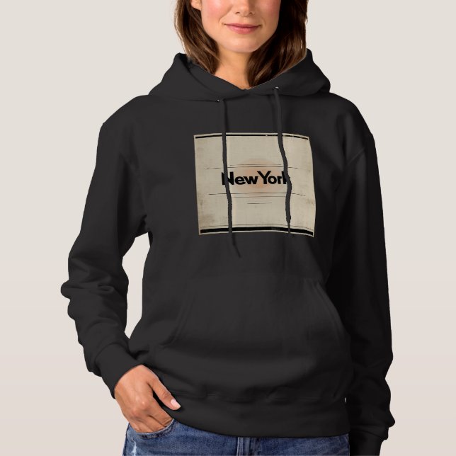 New York Limited Edition Inspiriert durch Poster d Hoodie (Vorderseite)