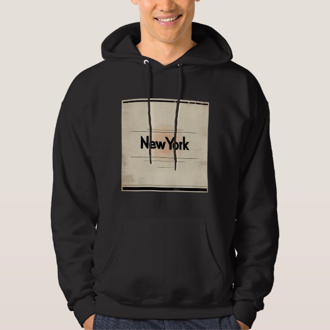 New York Limited Edition Inspiriert durch Poster d Hoodie (Vorderseite)