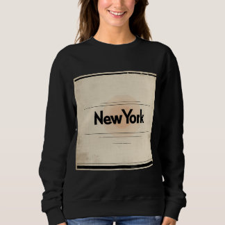 New York Limited Edition Inspiriert durch Poster d Sweatshirt