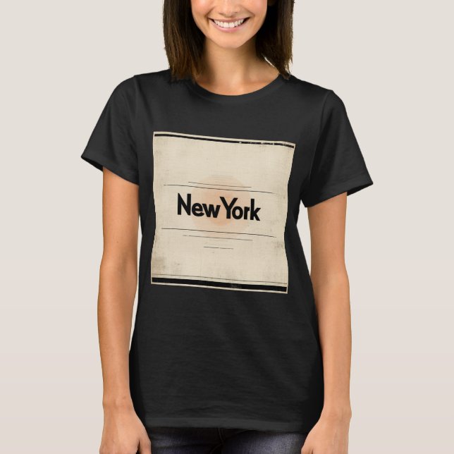 New York Limited Edition Inspiriert durch Poster d T-Shirt (Vorderseite)