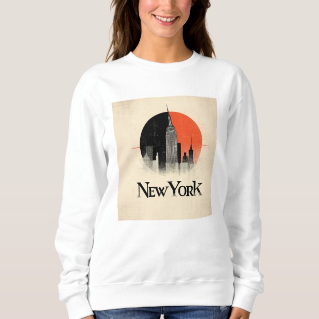 New York Limited Edition - Style Graphic der 60er  Sweatshirt (Vorderseite)