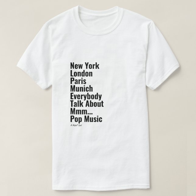 New York London Paris München - Ein MisterP-Shirt T-Shirt (Design vorne)