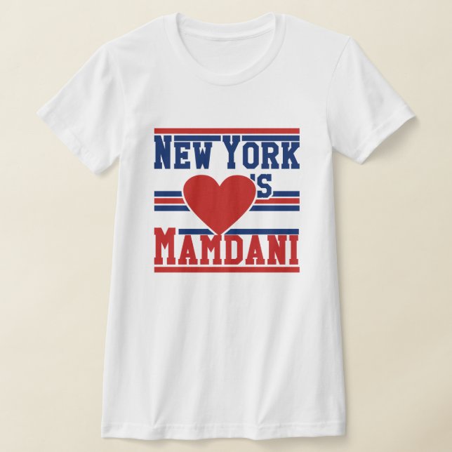 New York Loves Mayor Zohran Mamdani NYC T-Shirt (Ablage )