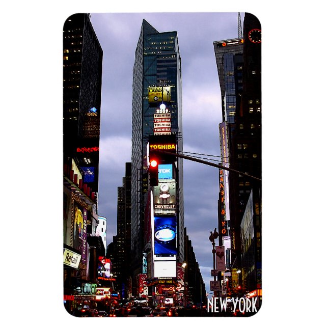 New York Magnet NY City Time Square NY Souvenir (Vertikal)