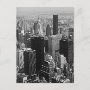 New York, Manhattan Black und White Postkarte