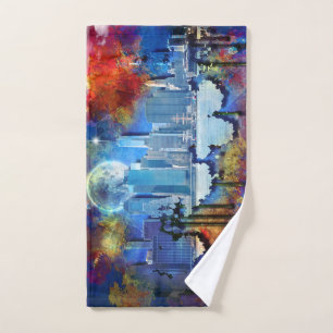 New York Manhattan Skyline Handtuch