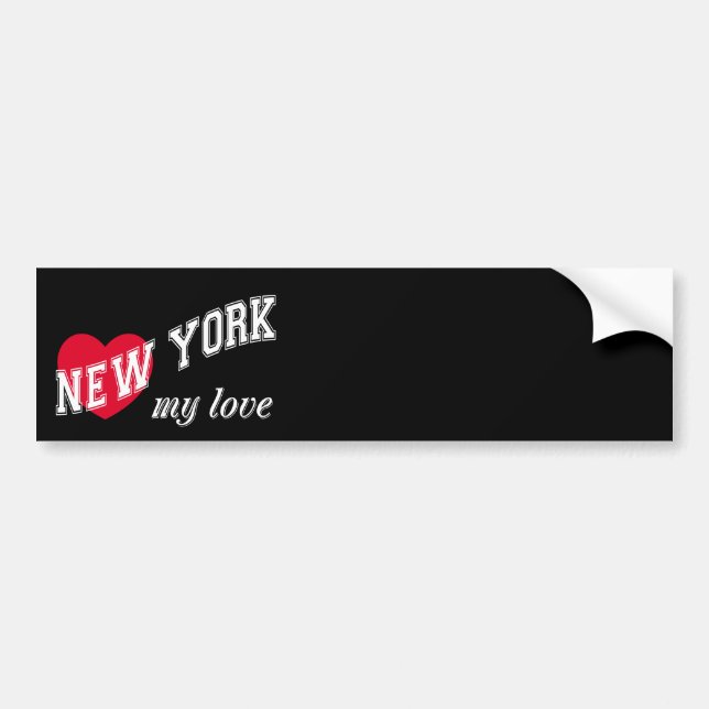 New York meine Liebe Autoaufkleber (Vorne)