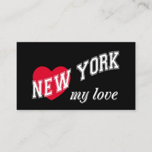 New York meine Liebe Visitenkarte