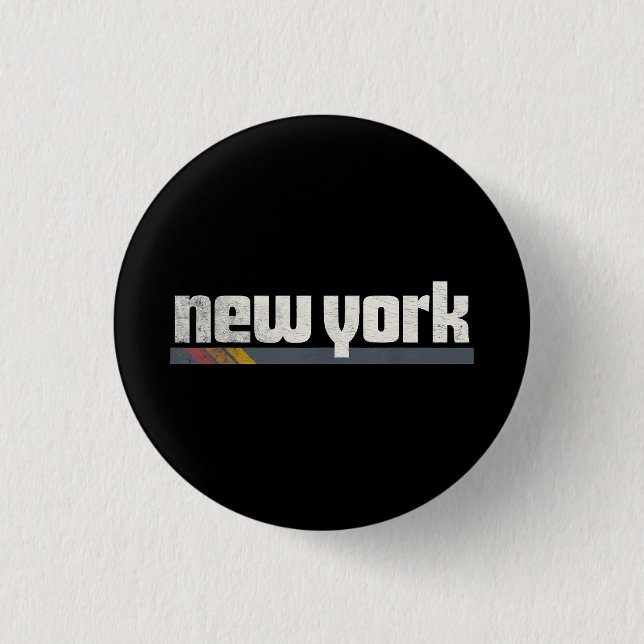 New York Men Women Gift Button (Vorderseite)
