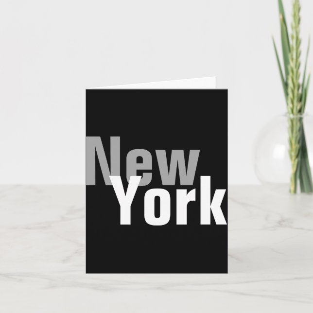 New York Mens Basic Dark  Karte (Vorderseite)