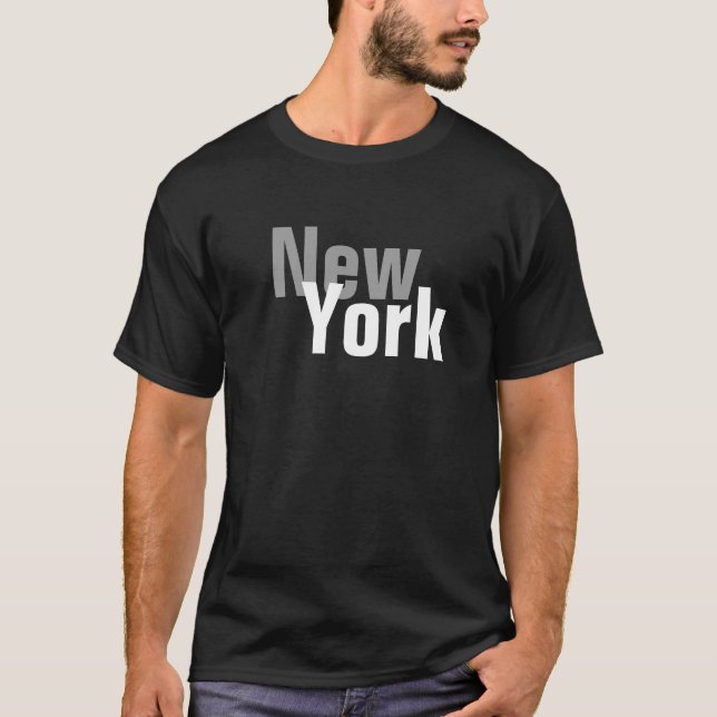 New York Men's Basic Dark T - Shirt (Vorderseite)