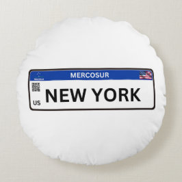 New York Mercosur Rundes Kissen