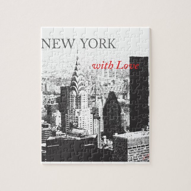 New York mit Liebe Puzzle (Vertikal)