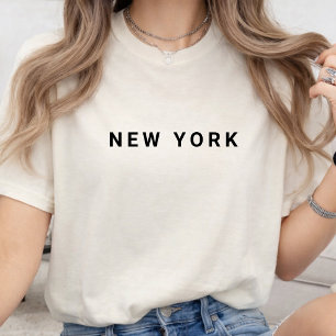 New York Moderne Typografie Benutzerdefinierter T-Shirt