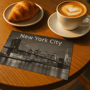 New York Moments Urban Skyline Souvenir Postkarte