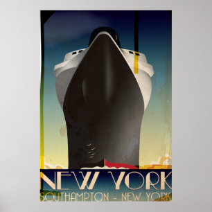 New York nach Southampton Poster