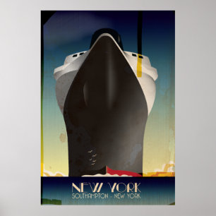 New York nach Southampton Poster
