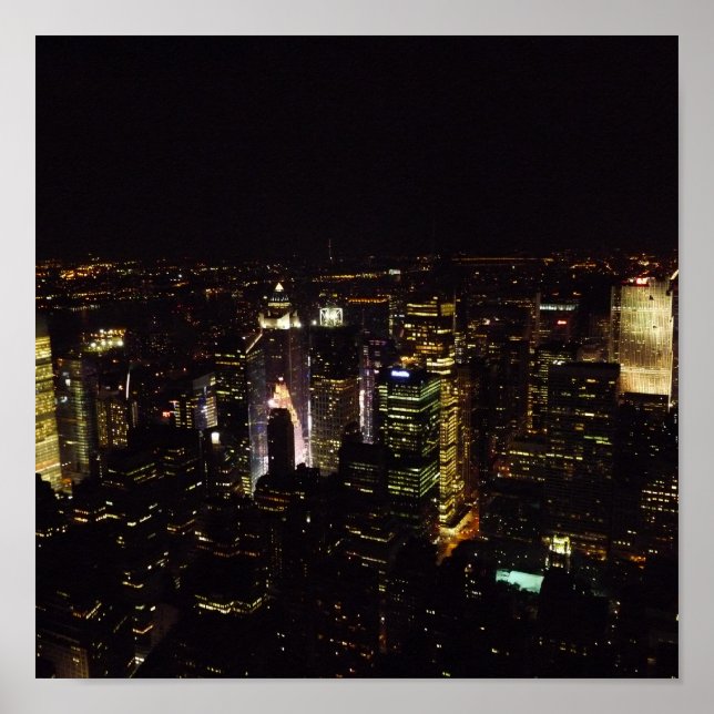 New York nachts Poster (Vorne)
