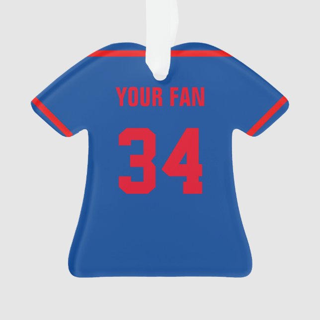 New York National Baseball Jersey Ornament (Vorderseite)