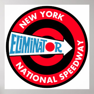 New York National Speedway Vintage Schild