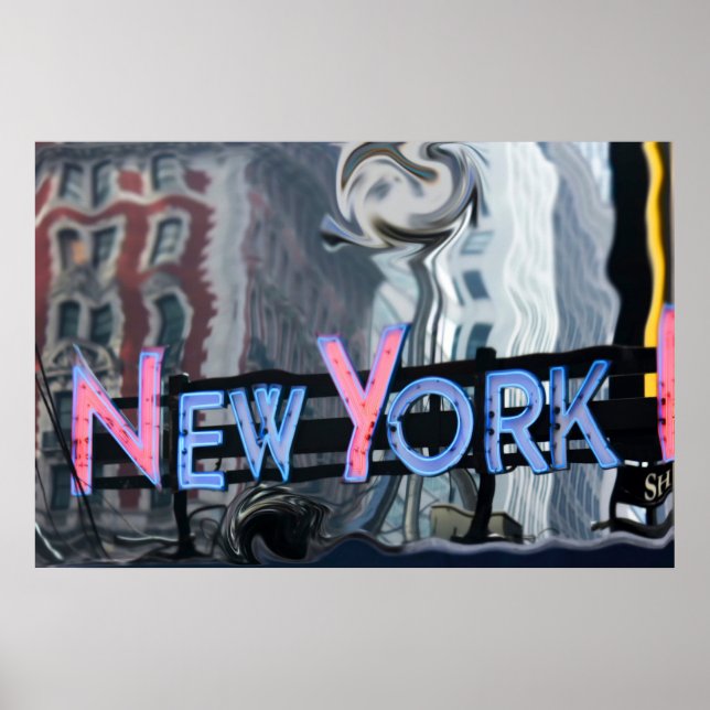 New York Neon Poster (Vorne)