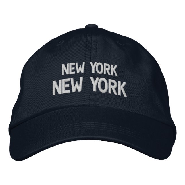 NEW YORK NEW YORK BESTICKTE BASEBALLKAPPE (Vorderseite)
