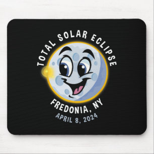 New York Niedlich Solar Eclipse 8. April 2024 Mond Mousepad