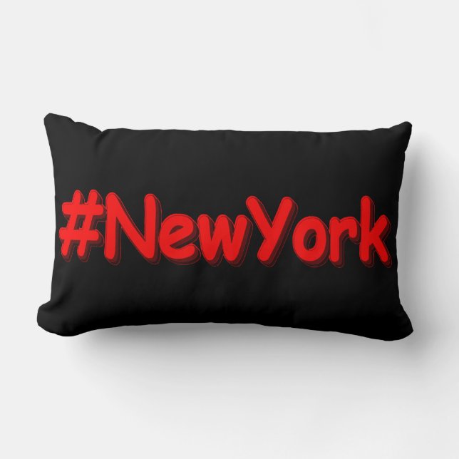 "#New York " Niedliches Design. Jetzt kaufen Lendenkissen (Vorderseite)
