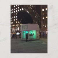 New York Night NYC Garden District Light Postcard