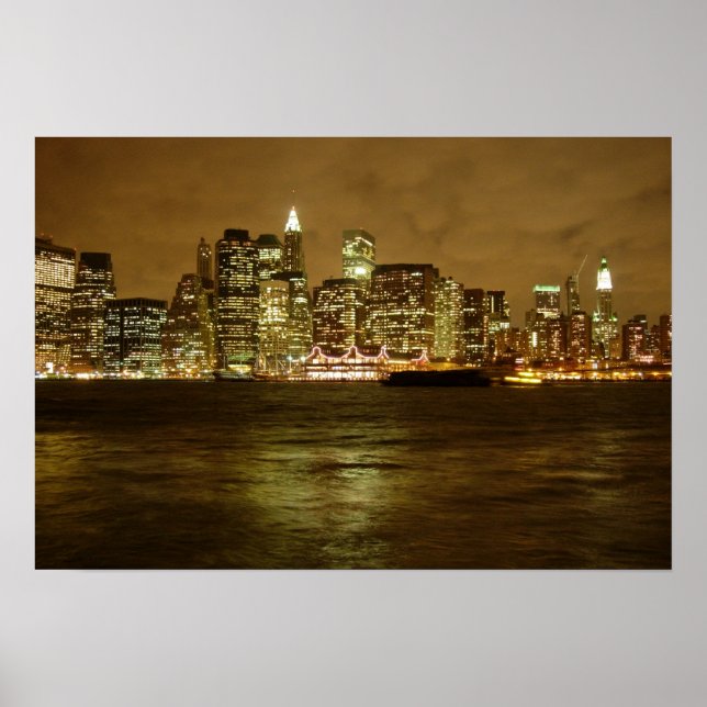 New York Night Poster/Print Poster (Vorne)