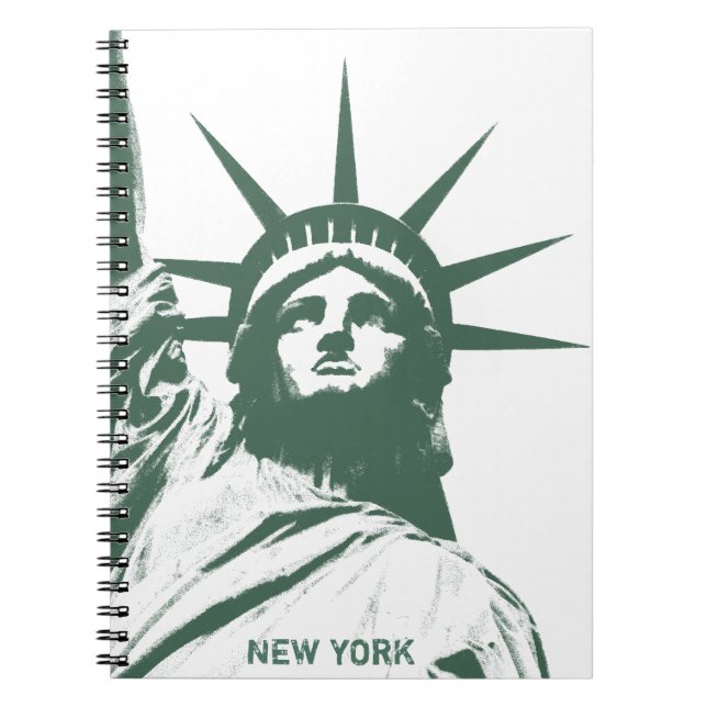 New York Notebook Statue of Liberty Journals Gesch Notizblock (Vorderseite)