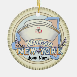 New York Nurse Keramik Ornament