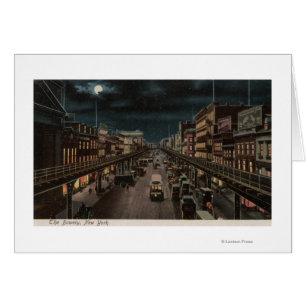 New York, NY - Bowery - Nachtszene