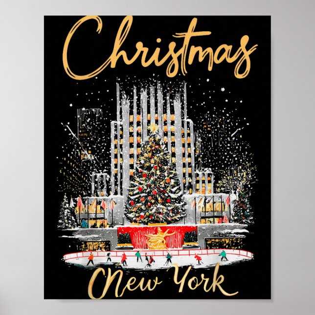New York Ny Christmas Girl Trip Matching  Poster (Vorne)