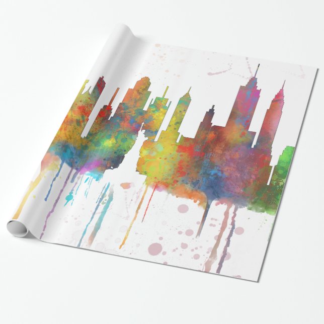 NEW YORK, NY SKYLINE - Packpapier (Ungerollt)