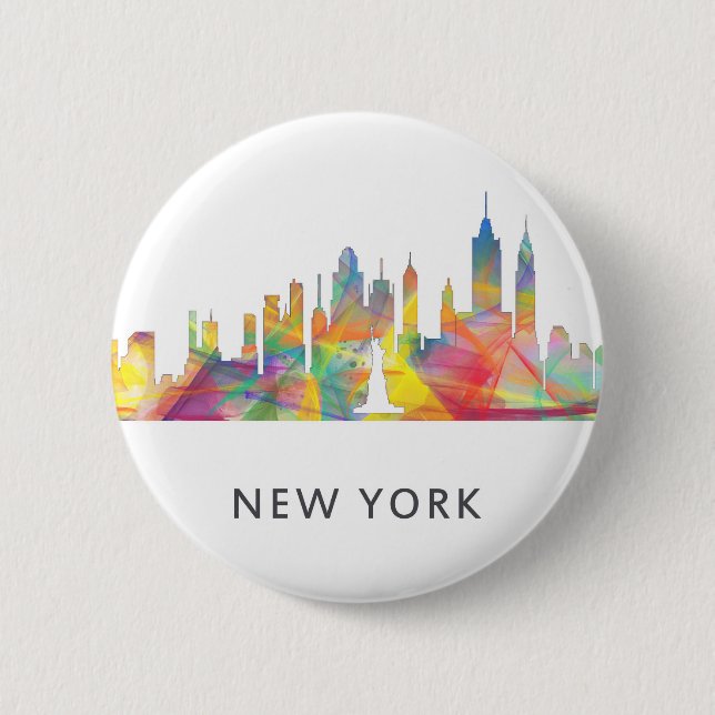 NEW YORK, NY SKYLINE WB1 - BUTTON (Vorderseite)