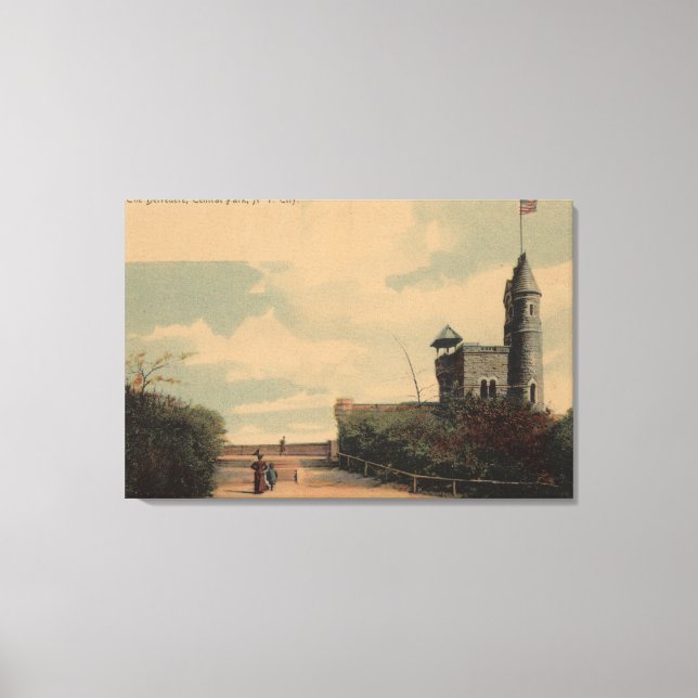 New York, NY - The Belvedere in Central Park Leinwanddruck (Vorderseite)