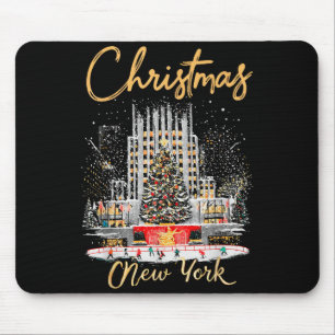 New York Ny Weihnachts-Mädels-Trip-Matching Mousepad