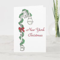 New York NYC Light Streetlight Weihnachtsfeiertag