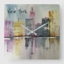 New York NYC Skyline Cityscape Original-Kunstwerk