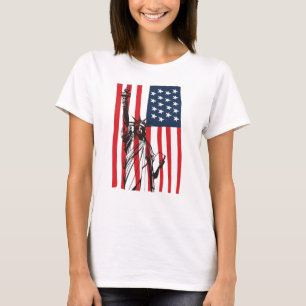 New York NYC Statue of Liberty USA Flag T-Shirt