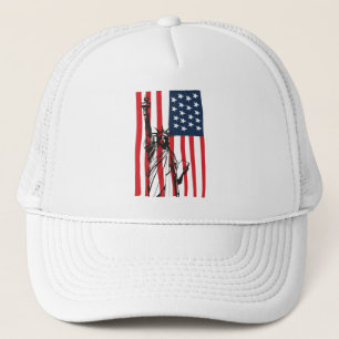 New York NYC Statue of Liberty USA Flag Truckerkappe