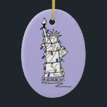 New York NYC Weihnachten Hanukkah Statue of Libert Keramikornament<br><div class="desc">Das Ornament zeigt eine originelle Marker-Illustration einer klassischen NYC-Sehenswürdigkeit, der Freiheitsstatue, "gekleidet" für die Feriensaison. Ideal für Weihnachten oder Hanukkah zu feiern! Diese Abbildung ist auch auf anderen Produkten verfügbar. Sehen Sie nicht, wonach Sie suchen? Brauchen Sie Hilfe bei der Anpassung? Kontaktieren Sie Rebecca, um etwas für Sie entworfen zu...</div>