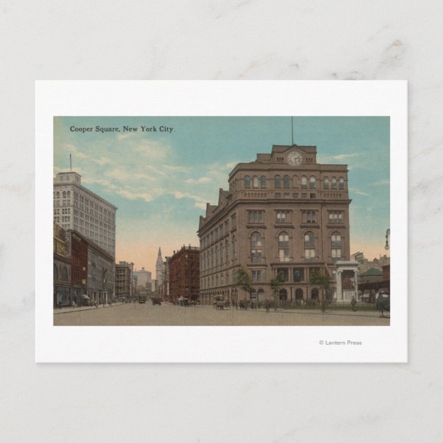 New York, NYCooper Square ViewNew York, NY Postkarte (Vorderseite)