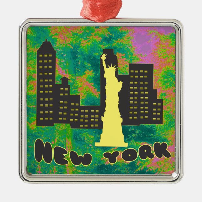 New York Ornament Aus Metall (Vorne)