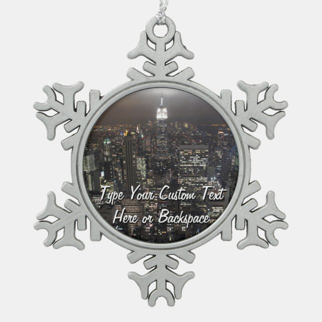 New York Ornament Personalisiert New York Souvenir (Vorderseite)