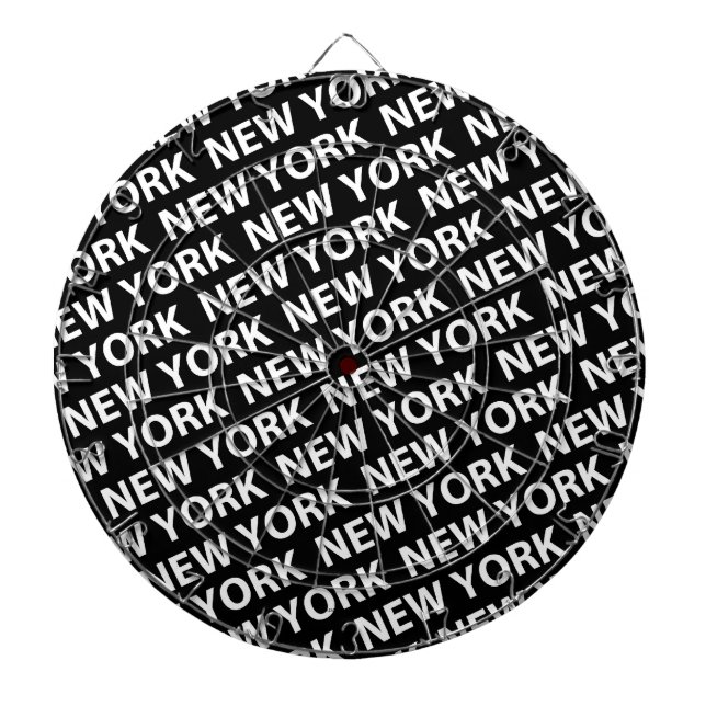 New York Pattern White Dartscheibe (vorne)