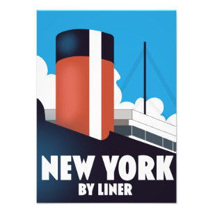 New York per Linienbus Fotodruck