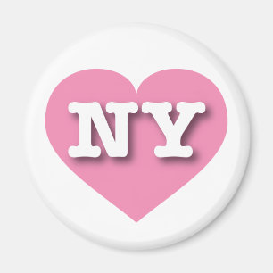 New York Pink Heart - I Liebe NY Magnet