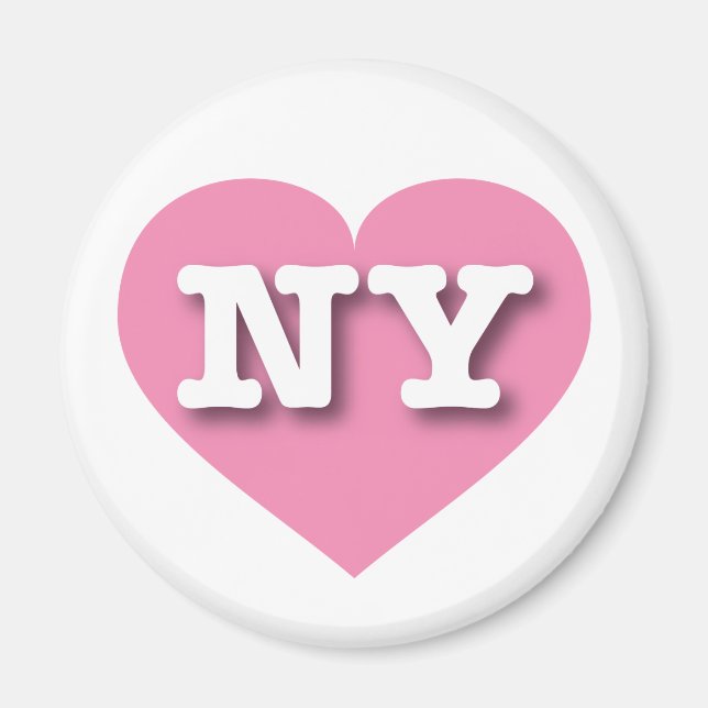 New York Pink Heart - I Liebe NY Magnet (Vorne)